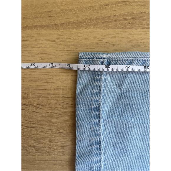 NWT Madewell Curvy Harlow Wide Leg Denim Trouser Jeans Womens Size 31 W Light - Picture 5 of 11